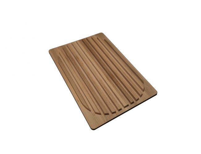 Tabla para cortar pan - de madera de haya (355x240x20)