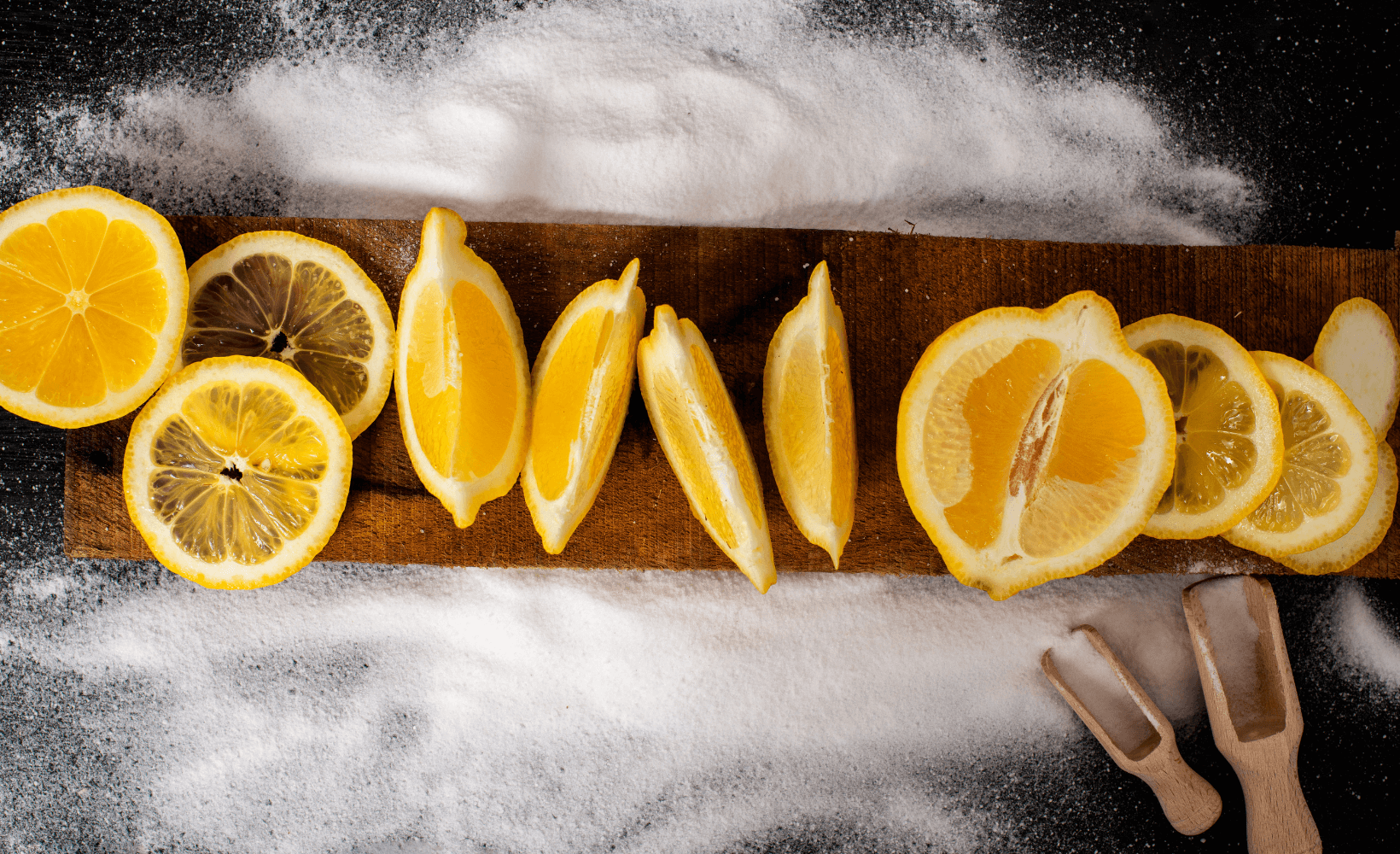 Čiščenje pomivalnega korita z limono in soljo
