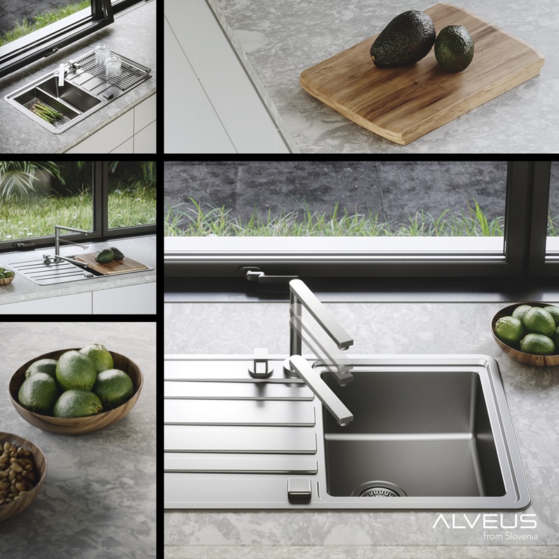 Foldable Kitchen faucets Alveus