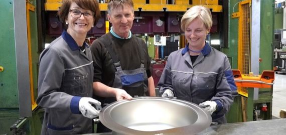 Producción de fregaderos Alveus en Eslovenia