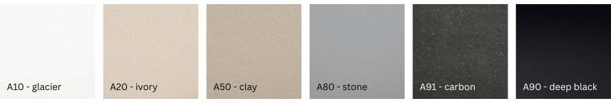 Colors of new generation of composite sink material