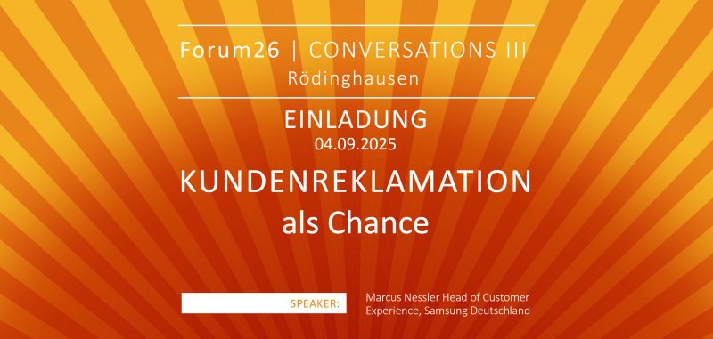 EVENT: Kundenreklamation als chance