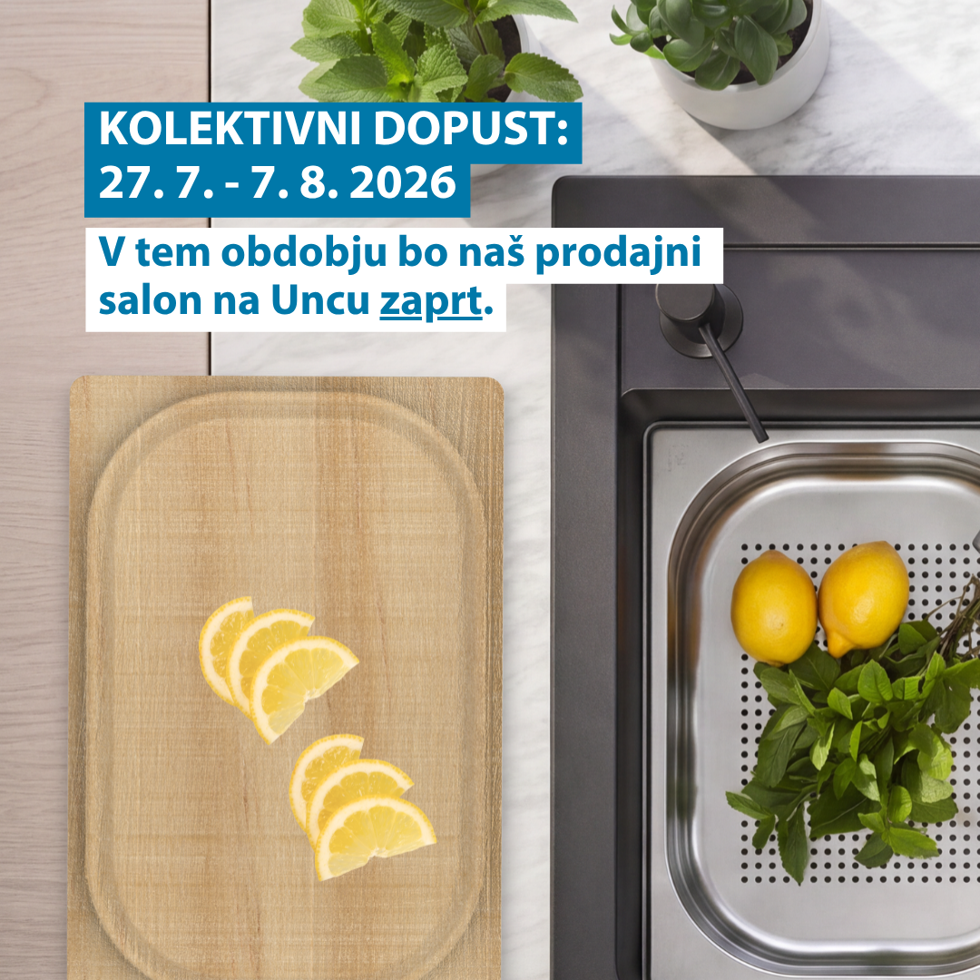Kolektivni dopust: 27. 7. - 7. 8. 2026