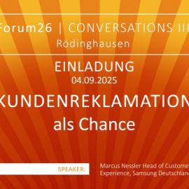 EVENT: Kundenreklamation als chance