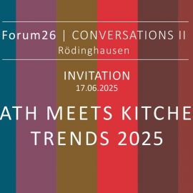 EVENT: Conversations II - Bath meets Kitchen Trends 2025