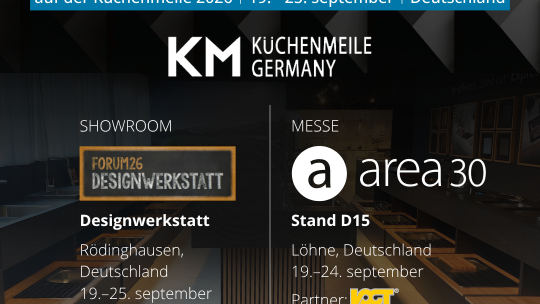 Besuchen Sie uns auf der Küchenmeile 2026