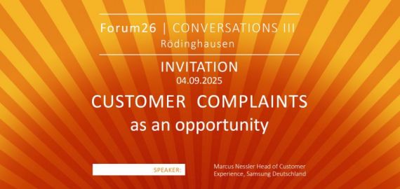 EVENT: Customer Complaints as an Opportunity