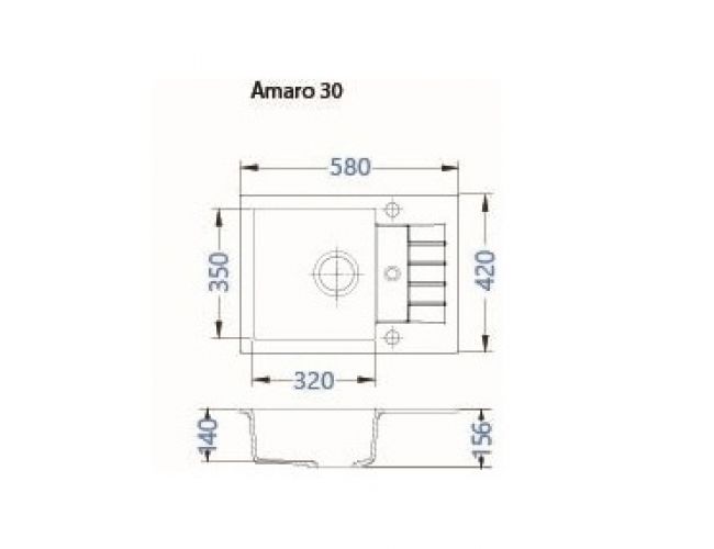 Dimenzije pomivalnika Amaro 30