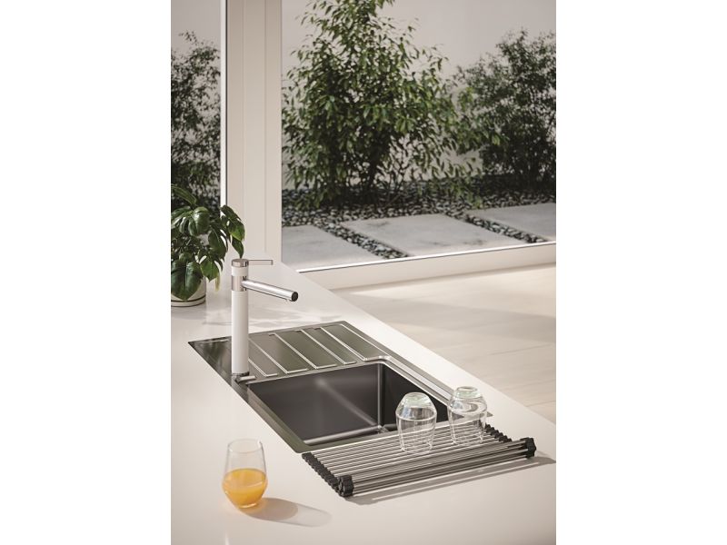 Fregadero de cocina de acero inoxidable Rando 50 Alveus