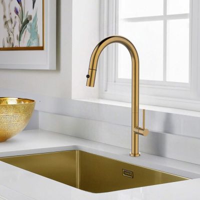 Grifo de cocina de bronce