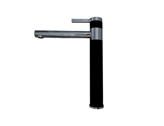 Grifo de cocina negro y antracita