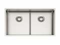 Fregadero NOX 80, doble, acero inoxidable, 762x440