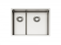 Fregadero NOX 90, doble, acero inoxidable, 582x440 