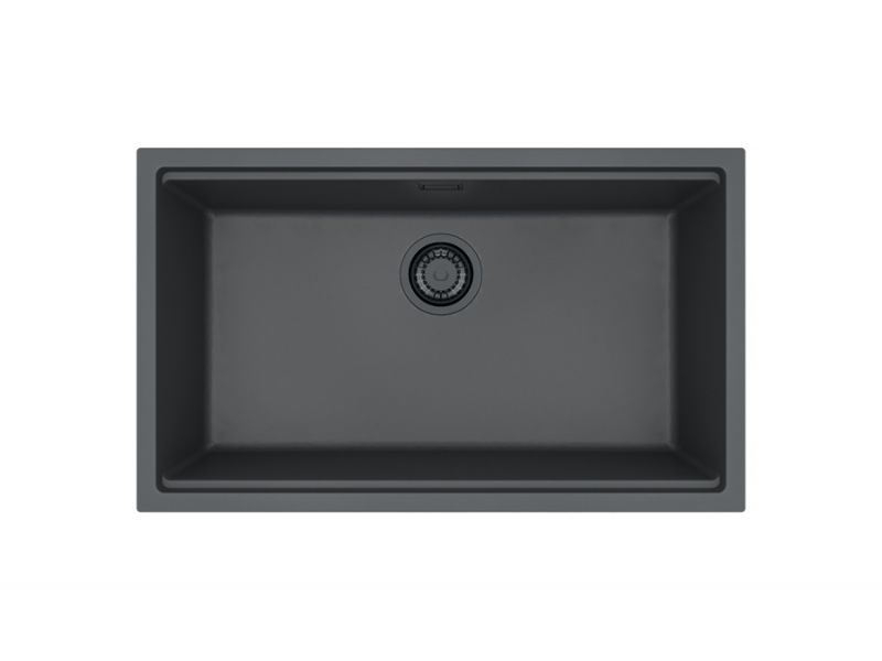 Črno granital enojno kuhinjsko korito omni+ 40 black edition