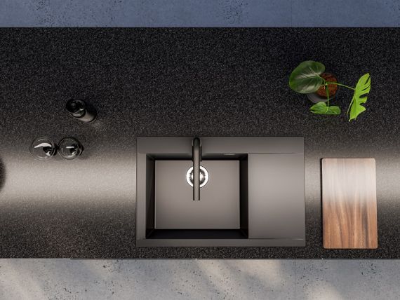 Alveus Pure G pomivalnik v črni barvi