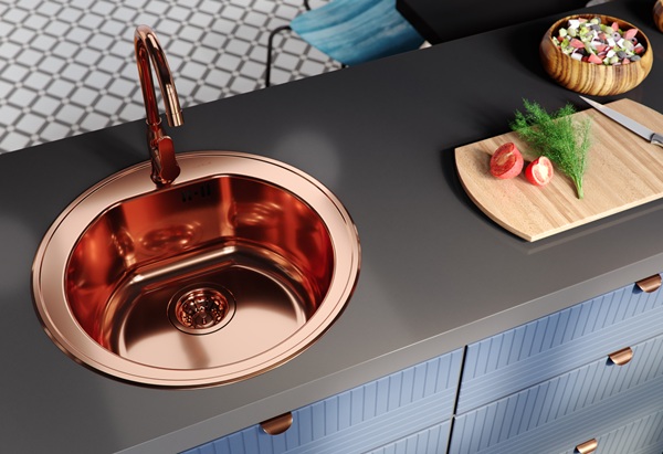 Copper kitchen sink Alveus Form