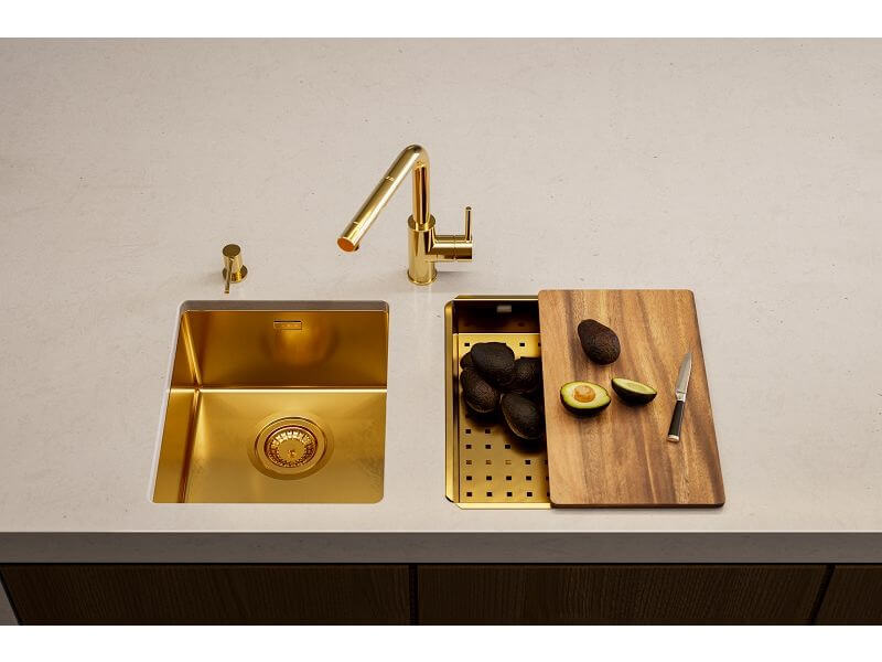 Gold beautiful kitchen sink 